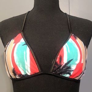 Aerie triangle Bikini top strappy back sz M